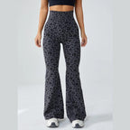 Leopart Damen Leggings mit weitem Bein