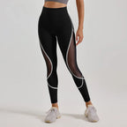 Damen Leggings aus Mesh mit hoher Taille