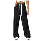 Damen Hose mit elastischer Taille und Seitentaschen