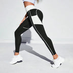 Damen Leggings mit hoher Taille und Tasche