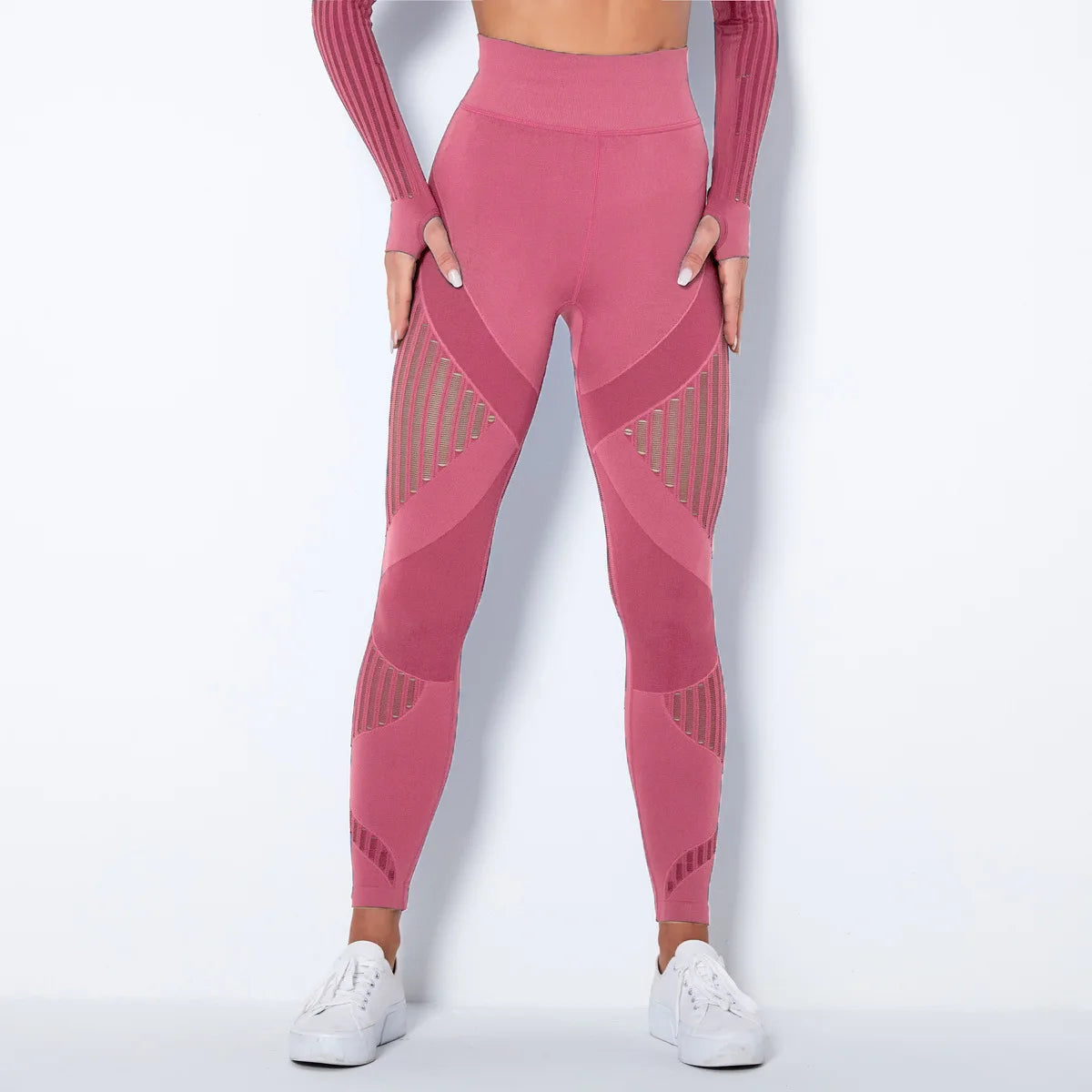 Damen Modische Mesh Leggings