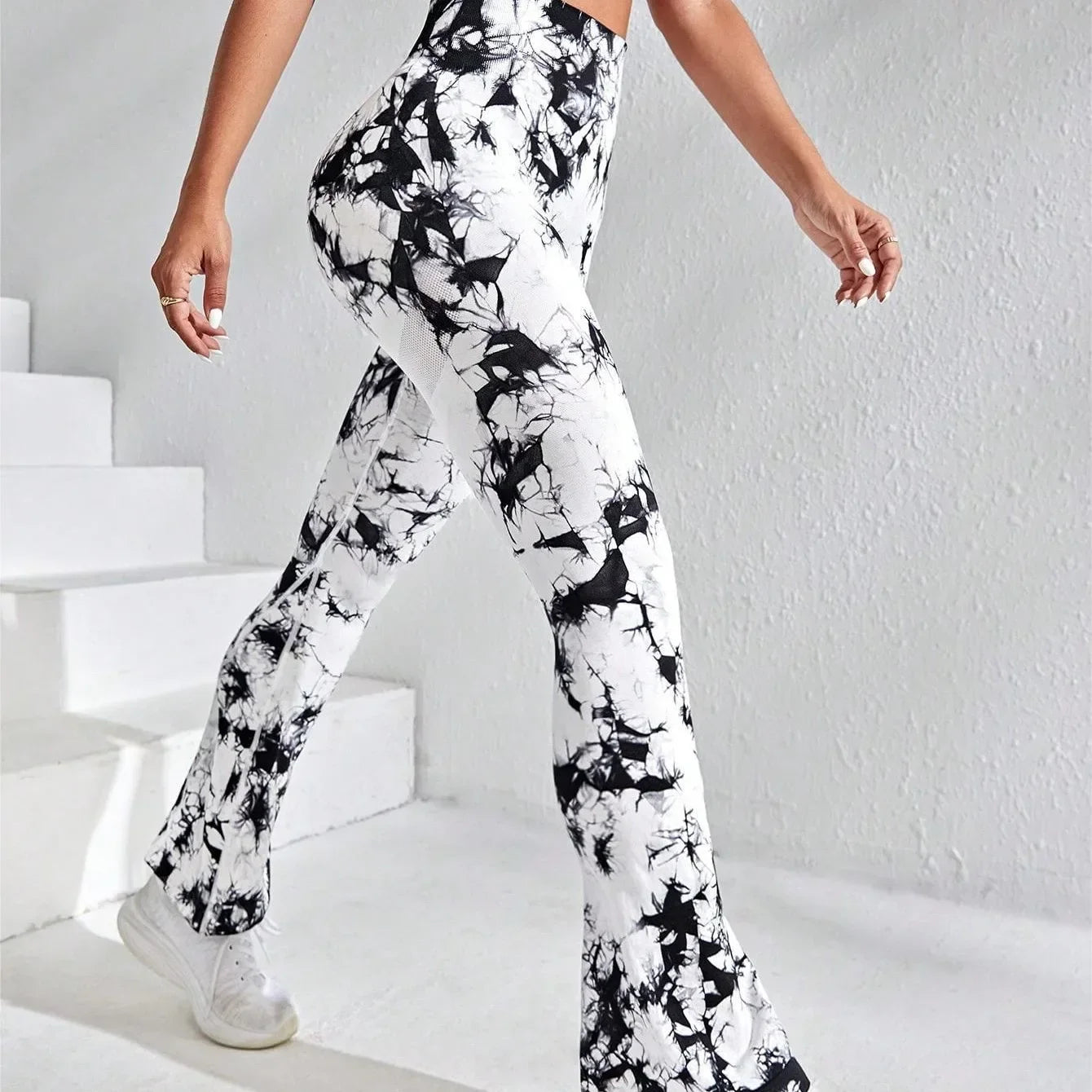 Damen Tie Dye Schlagleggings