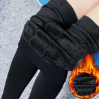 Dicke warme Thermo-Leggings mit hoher Taille für Damen