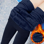 Dicke warme Thermo-Leggings mit hoher Taille für Damen