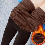 Dicke warme Thermo-Leggings mit hoher Taille für Damen
