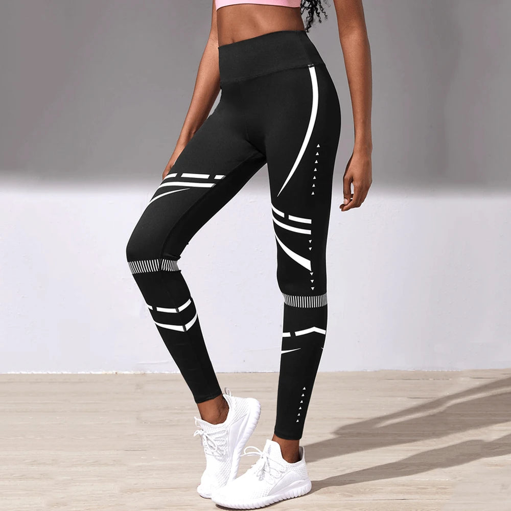 Leggings mit Geomuster für Damen