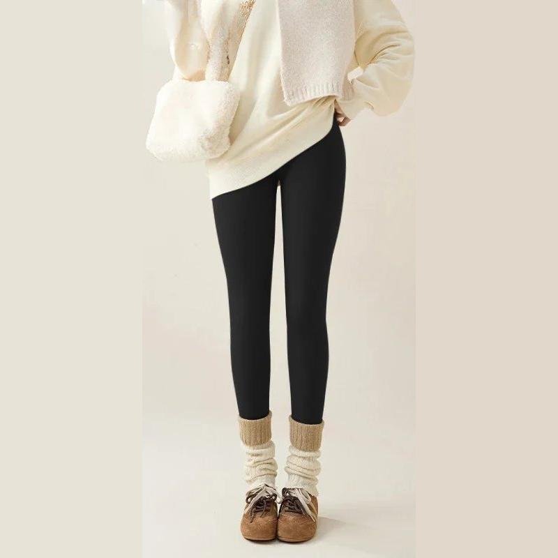 Warme, hautfarbene Leggings für Damen