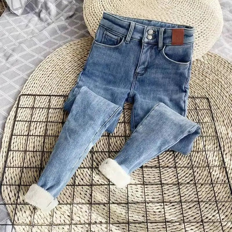 Winterwarme Damen Jeans Leggings