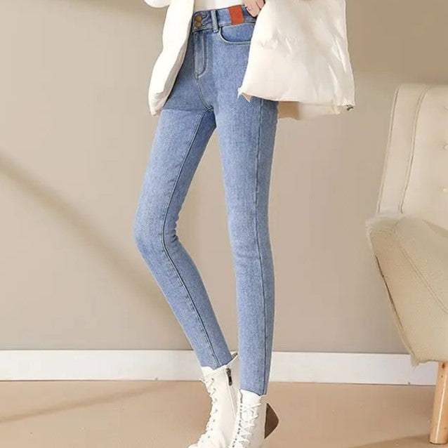 Winterwarme Damen Jeans Leggings