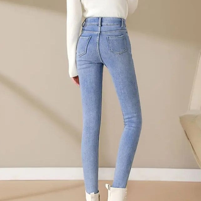 Winterwarme Damen Jeans Leggings