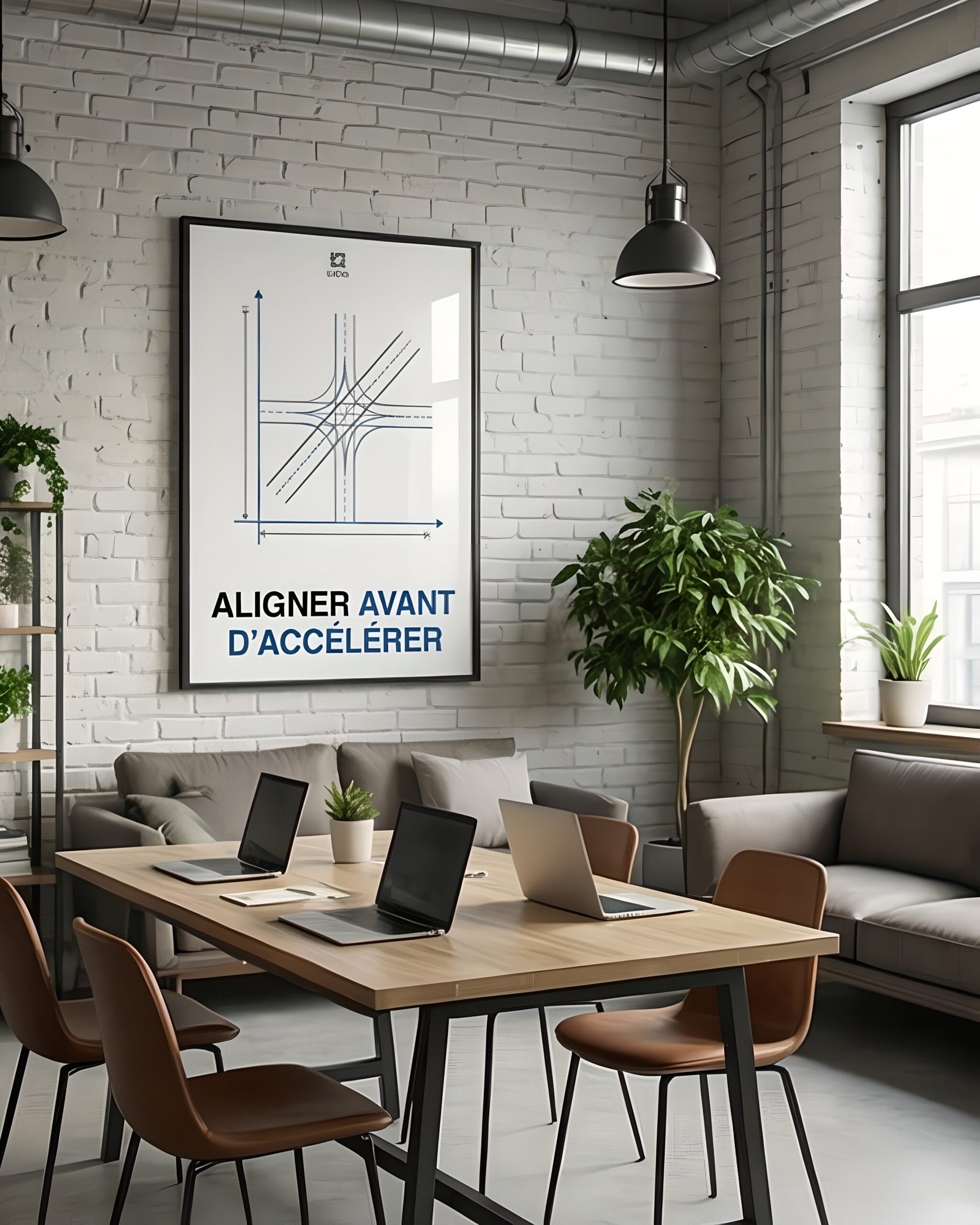 Poster premium encadré « ALIGNER AVANT D’ACCÉLÉRER » – Image 3