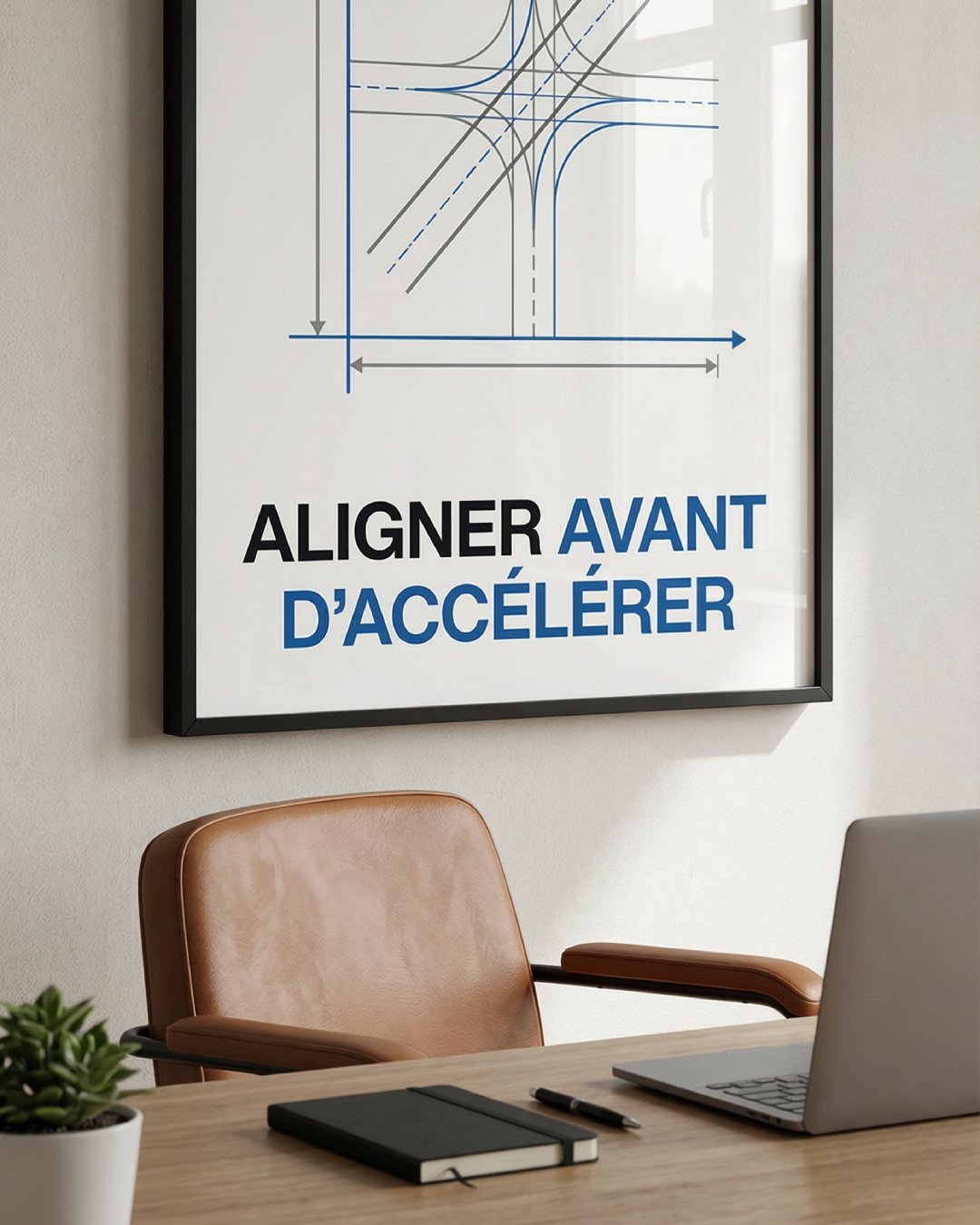 Poster premium encadré « ALIGNER AVANT D’ACCÉLÉRER » – Image 6